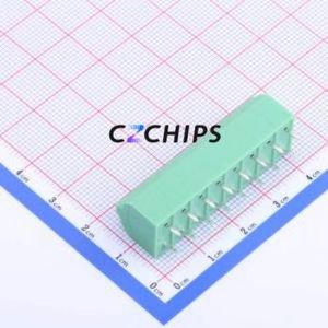 KF250NH-5.08-8P Spring Terminal Block Through hole Component (THT),P=5.08mm Connector 1x8P 5.08mm Green 8P - Product Image 2