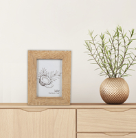 Vente en gros taille personnalisée 4x6 5x7 8x10 11x14in A4 MDF cadre photo décoration de la maison classique rustique cadre photo en bois
