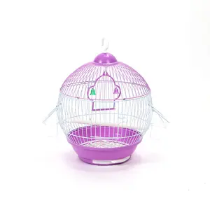 Cage à oiseaux en fil de fer en forme de boule, pour perroquets, Starling, portable, vente en gros