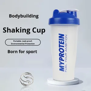 Shaker de protéines et de smoothies de sport en PP antibactérien de 600 ml avec conception anti-fuite, poignée de boisson directe et shaker pour - Product Image 2