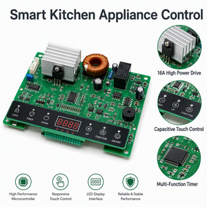 Fabricante de Placas de Control para Cocina de Inducción y Freidora de <span class=keywords><strong>Aire</strong></span> con Certificación UL CE RoHS REACH, Placa de Circuito Impreso Personalizada - Product Image 3