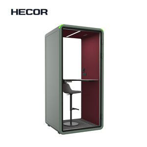 Cabina de Oficina Moderna con Sistema de Cierre Magnético Seguro para Sesiones de Trabajo Privadas - Product Image 1