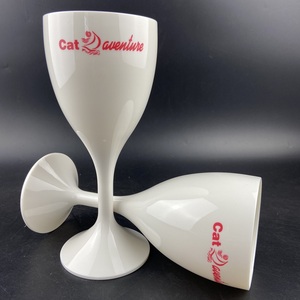 Lunettes à pied en plastique, verre en Polycarbonate acrylique, verres à Champagne blanc en plastique - Product Image 4