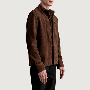 High Selling Long Sleeved Premium Quality Made <b>Men</b> <b>Suede</b> Leather <b>Jacket</b> <b>Men's</b> Customized Color <b>Suede</b> Leather <b>Jacket</b> - Product Image 4