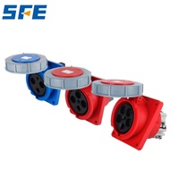 SFE SFN deuxième génération 16A 32A 63A 125A 6H 3/4/5 broches 220V-240V 380V-415V prise électrique inclinée industrielle