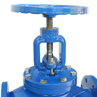 Vanne à soupape manuelle à bride en fonte ductile DN15~DN200 PN16 pour l'eau, OEM, bon prix