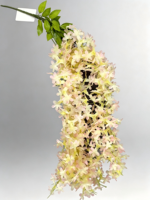 Bunga Wisteria Lilac Sutra Buatan Tangan Berkualitas Tinggi Modern untuk Dekorasi Dinding & Langit-langit Pernikahan, Pesta, dan Rumah