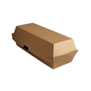 Caja de Papel Kraft Desechable para Hot Dogs - Portátil para Comida Callejera/Eventos, Resistente a la Grasa, Perfecta para Bares y Cafeterías - Product Image 3