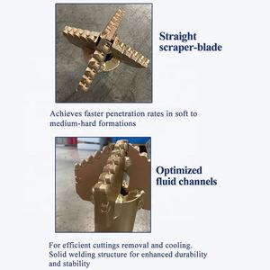 Hoge boorsnelheid gesmeed PDC boorkop stalen behuizing mijnbouw exploratie sleepboren waterputgereedschap - Product Image 4