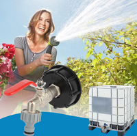Adaptateur de vidange pour réservoir IBC, connecteur de robinet de jardin 1/2 pouce avec buse