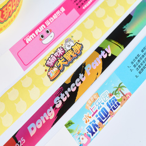 Bracelets jetables Qianshun personnalisés imprimés en papier DuPont, imperméables et résistants à la déchirure, pour l'accès aux événements - Product Image 2