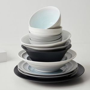 Juego de Vajilla de Cerámica con Diseño Original de Fábrica, Combinable Libremente, con Esmalte Reactivo en Relieve - Product Image 5