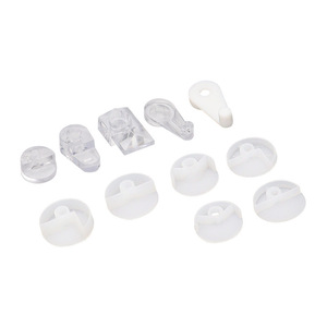 Sukepu Glass <b>Mirror</b> <b>Clip</b> Plastic Fixing Bracket For Drawer Wardrobe Door Installation Buckle - Product Image 5
