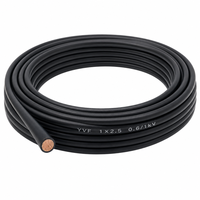 Câble d'alimentation flexible YVF 1 conducteur 0,6/1 kV, conducteur en cuivre, isolation en PVC, gaine en nitrile pour équipement industriel mobile 1*4