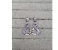 Boucles d'oreilles élégantes rose et vertes micro-pavées CZ Infinity, bijoux de luxe géométriques longs et pendantes, cadeau de fête et de mariage pour femme