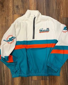 เสื้อกันลมแบบกำหนดเอง ลายทางโลโก้แม่ลูก สีน้ำเงิน แขนยาว ซิป ¼ ตัว ไซส์ S-5XL, 2/3T-Youth XL - Product Image 6