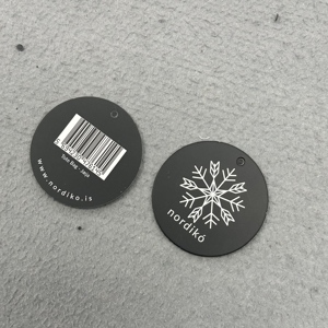 Tráng màu đen treo giấy <span class=keywords><strong>tag</strong></span> nhãn giá bán buôn thẻ cho quần áo may quần áo treo thẻ - Product Image 4