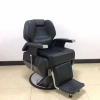 Fauteuils de Barbier Ergonomiques en Cuir Synthétique, Réglables en Hauteur, Rotation à 360 Degrés, Écologiques, Hydrauliques Professionnels pour Salon