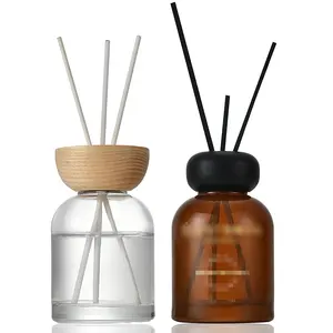 Hot Koop Luxe Lege Aromatherapie Flessen 100Ml Glazen Reed Diffuser Fles Voor Aroma