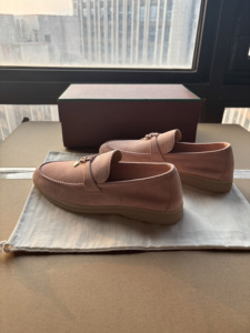 Mocassini da Donna di Design con Stile Lussuoso <span class=keywords><strong>Scarpe</strong></span> rosa alla moda e semplici. Vendita all'Ingrosso di Fabbrica. - Product Image 1