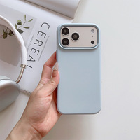 Coque de protection souple en silicone TPU couleur bonbon populaire pour iPhone 18 17 16 15 14 Pro Max