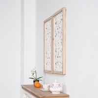 INNOVA personnalisé décor à la maison art rustique bois sculpté tenture murale plaques lot de 2