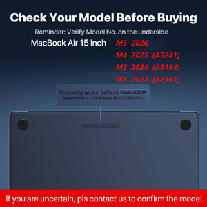 ฟิล์มกันรอยแบบแม่เหล็กสำหรับ MacBook Air 15.3 นิ้ว รุ่นปี 2025 M4 A3241  แบบถอดได้ - Product Image 2