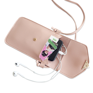 Borsa a Tracolla Universale Colorata per Telefono Cellulare da Donna, Custodia in Pelle PU con Finestra Trasparente in PVC e Chiusura a Bottone - Product Image 4