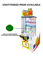 LEON Winning Goal Mini Machine à grue d'arcade éducative pour enfants, en plastique robuste, à monnayeur, avec batterie rechargeable, version anglaise