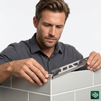 Profilé en aluminium industriel 6063 T5 finition brossée mate pour carrelage, moquette et nez de marche