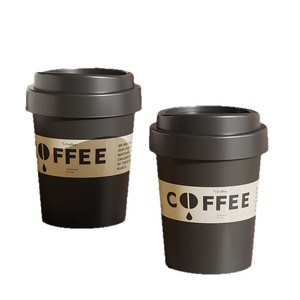 Coffee <b>Swing</b> Lid Trash Can Cylindrical Indoor Small Large Capacity Dust Free Kitchen Bedroom Use - Product Image 2