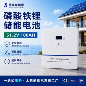 All-In-One 51.2V 100AH LiFePO4 <b>Battery</b> Hybrid Grid Wall-<b>Mounted</b> Home Energy Storage System - Product Image 3