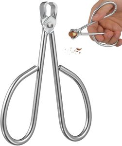 Ouvre-coquilles manuel en métal pour pignons de pin, <span class=keywords><strong>casse</strong></span>-noix, décortiqueur de graines de sésame, pince spéciale pour noix, pince à coquilles de noisettes et de sésame pour usage domestique - Product Image 1