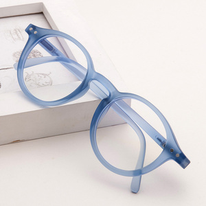 Gafas de Computadora con Marco Ligero, Anti Luz Azul, Unisex, Redondas, Vintage, de Moda para Hombre y Mujer, TR90+CP, Gran Venta - Product Image 1