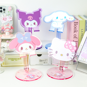 Soporte de visualización manos libres para teléfono, tableta, diseño Sanrio, ángulo de visión ajustable, soporte de Metal acrílico para películas, videollamadas - Product Image 6
