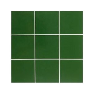 Carrelage vert foncé Carrelage mural antidérapant de cuisine rétro nordique petit carreau de sol 300*300 - Product Image 1
