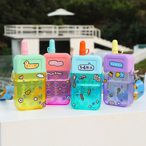 Yafchi Cute Cartoon Mobile Phone Cup With Straw Macaron Design Bpa Free For Children Students Back To School Gift - Product Image 3
