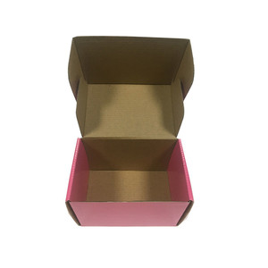 Venta al <span class=keywords><strong>por</strong></span> mayor Rosa corrugado impreso personalizado paquete caja de correo transporte caja de cartón - Product Image 5