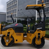 Chine Xuzhou XMR303 Rouleau hydraulique à double tambour de 3 tonnes pour le compactage du sol à bas prix à vendre