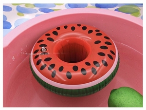 ที่วางแก้วน้ำลอยน้ำพีวีซีสำหรับใส่กระป๋องเบียร์ ของเ<span class=keywords><strong>ล</strong></span>่นในสระน้ำสำหรับงาน<span class=keywords><strong>ป</strong></span>าร์ตี้ริมชายหาด ที่รองแก้วสำหรับบาร์ สระว่ายน้ำ - Product Image 4