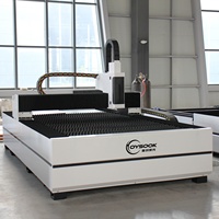 Machine de découpe laser à fibre à plateforme unique HOYSOOK, certifiée CE, 3 axes CNC, refroidissement par eau, découpe de métal, OEM, directement de l'usine