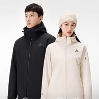 Veste bomber safari imperméable 3-en-1 réversible avec logo personnalisé, 10000 mm, coque rigide, fermeture éclair, OEM ODM, coupe-vent, respirante, montagne