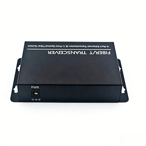 Convertidor de medios de fibra óptica 1G 20KM, equipo usado, 1 fibra + 8 puertos eléctricos, conector SC Compatible Con Enrutador de red 4G - Product Image 2