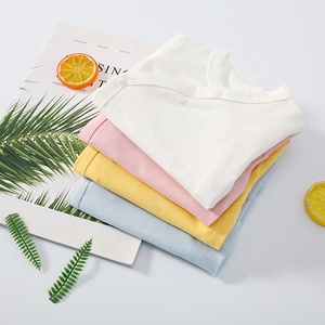 Bán Buôn Onesie Quần Áo Trẻ Em Romper Đồng Bằng Ngắn Tay Áo Đầy Màu Sắc Trống 100% Audal <span class=keywords><strong>Cotton</strong></span> Bodysuit Bé - Product Image 2