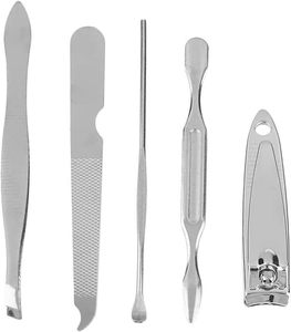 8-Piece Stainless Steel Nail Clipper Set Straight Blade Sharp Tip Plastic Nail Scissors Manicure <b>Tool</b> Box Beauty Gift Set - Product Image 5