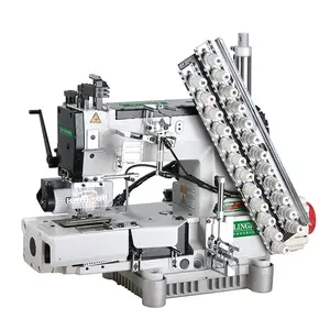 LR 008-12064P/UT 8 Nadeln 16 Fäden elastisches Einsetzen/Befestigen industrielle Mehrnadel-Nähmaschine