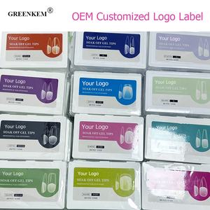 Etiqueta privada XS XXS Ataúd corto <span class=keywords><strong>Almendra</strong></span> Cubierta completa Punta de <span class=keywords><strong>uñas</strong></span> semimate Venta al por mayor Stiletto Square Clear Gel Nail Tips - Product Image 2