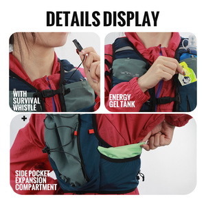 Mochila Deportiva Multifuncional WRELS <span class=keywords><strong>para</strong></span> Correr, Mochila Ligera y Transpirable <span class=keywords><strong>para</strong></span> Maratón con Sistema <span class=keywords><strong>de</strong></span> <span class=keywords><strong>Hidratación</strong></span> - Product Image 3