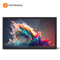 Solución de Pantalla LCD Táctil de Pared para Interiores con Sistema Operativo Android, Pantalla LCD Publicitaria Ultrafina de 65 Pulgadas