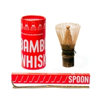 Logo personnalisé Pinceau à Thé Service à Thé Cérémonie Japonaise Bambou Chasen Poudre de Thé Cuillère en Étain 100 Griffes Matcha Fouet Ensemble